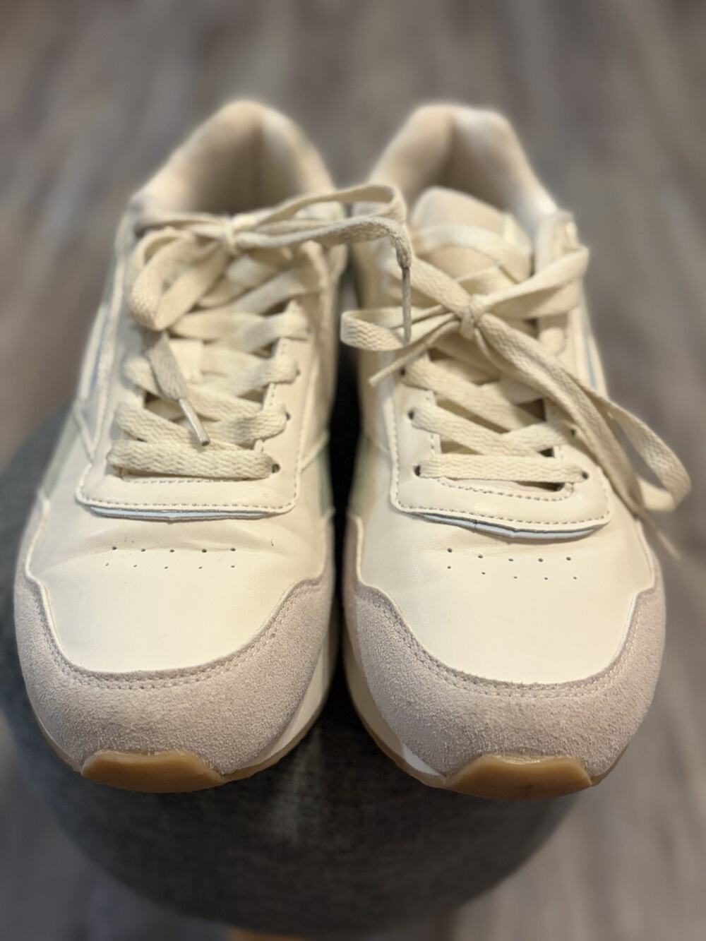 Reebok Classic Leather Women’s Size 8.5 White Green Retro Lifestyle Sneakers
